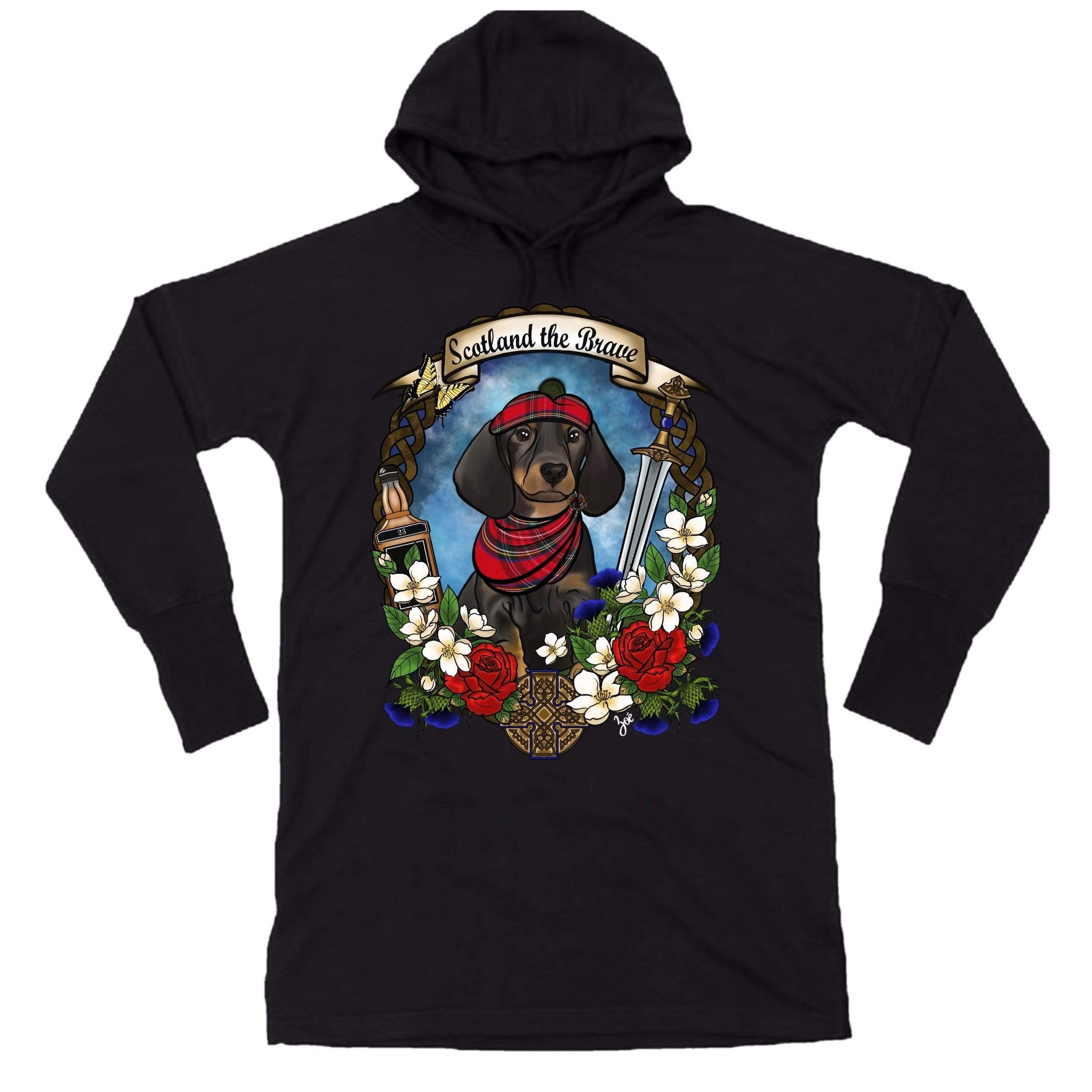 MYTi23 - Pets Heads Philosophy Sweat Shirts S Schottland Hoodiekleid Dackel Hundeshirt Hundefans