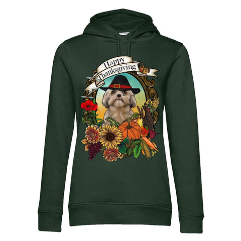 MYTi23 - Pets Heads Philosophy Sweat Shirts XS Thanksgiving Unisex Hoodie Shih Tzu Hundeshirt Hundefans