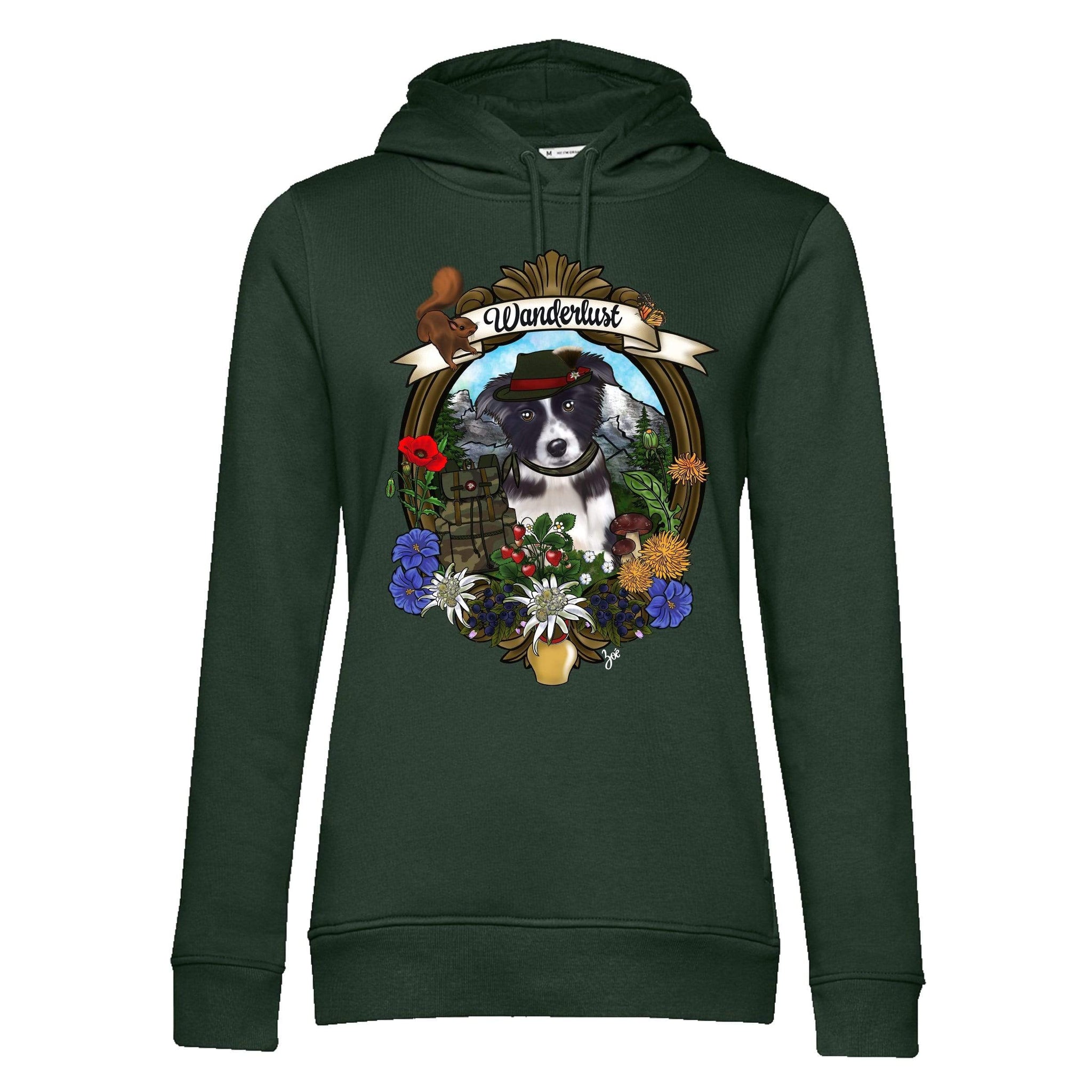MYTi23 - Pets Heads Philosophy Sweat Shirts XS Wanderlust Unisex Hoodie Border Collie Hundeshirt Hundefans