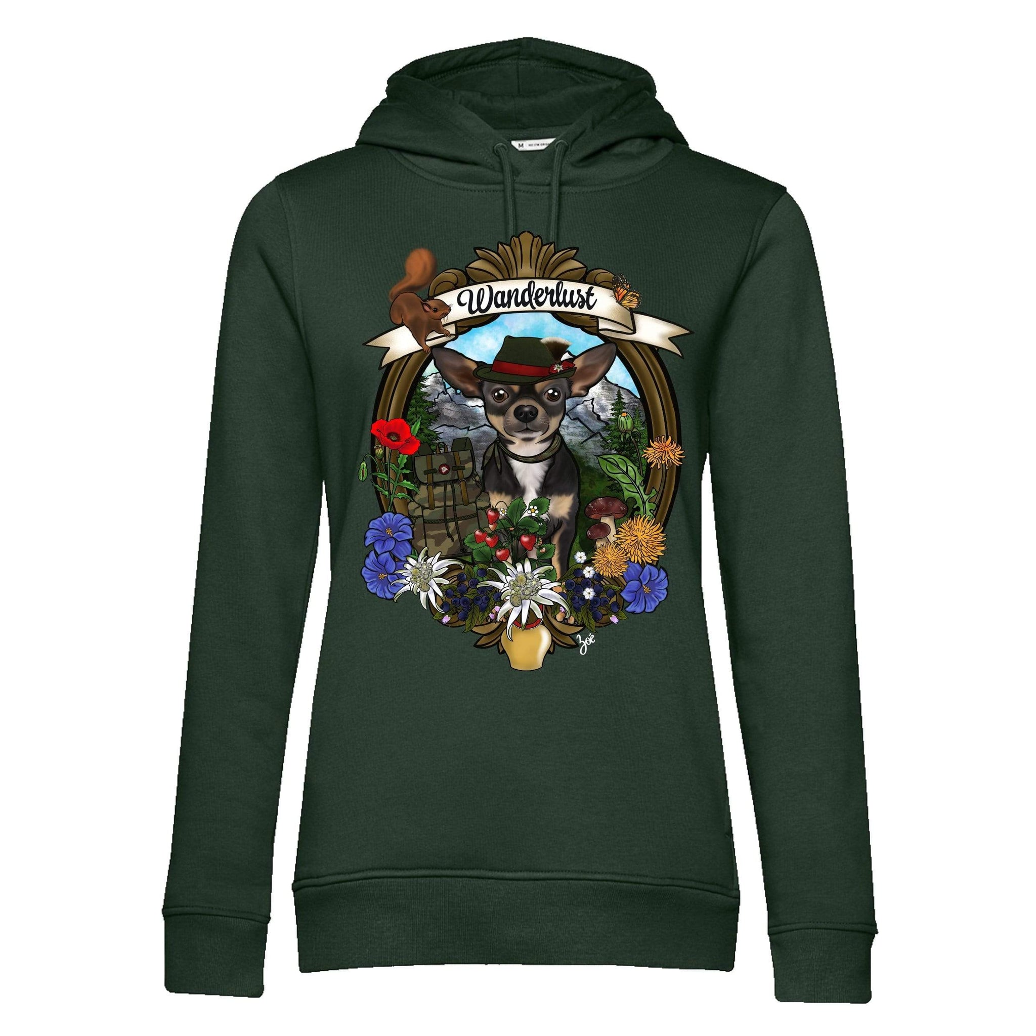 MYTi23 - Pets Heads Philosophy Sweat Shirts XS Wanderlust Unisex Hoodie Kurzhaar Chihuahua Hundeshirt Hundefans