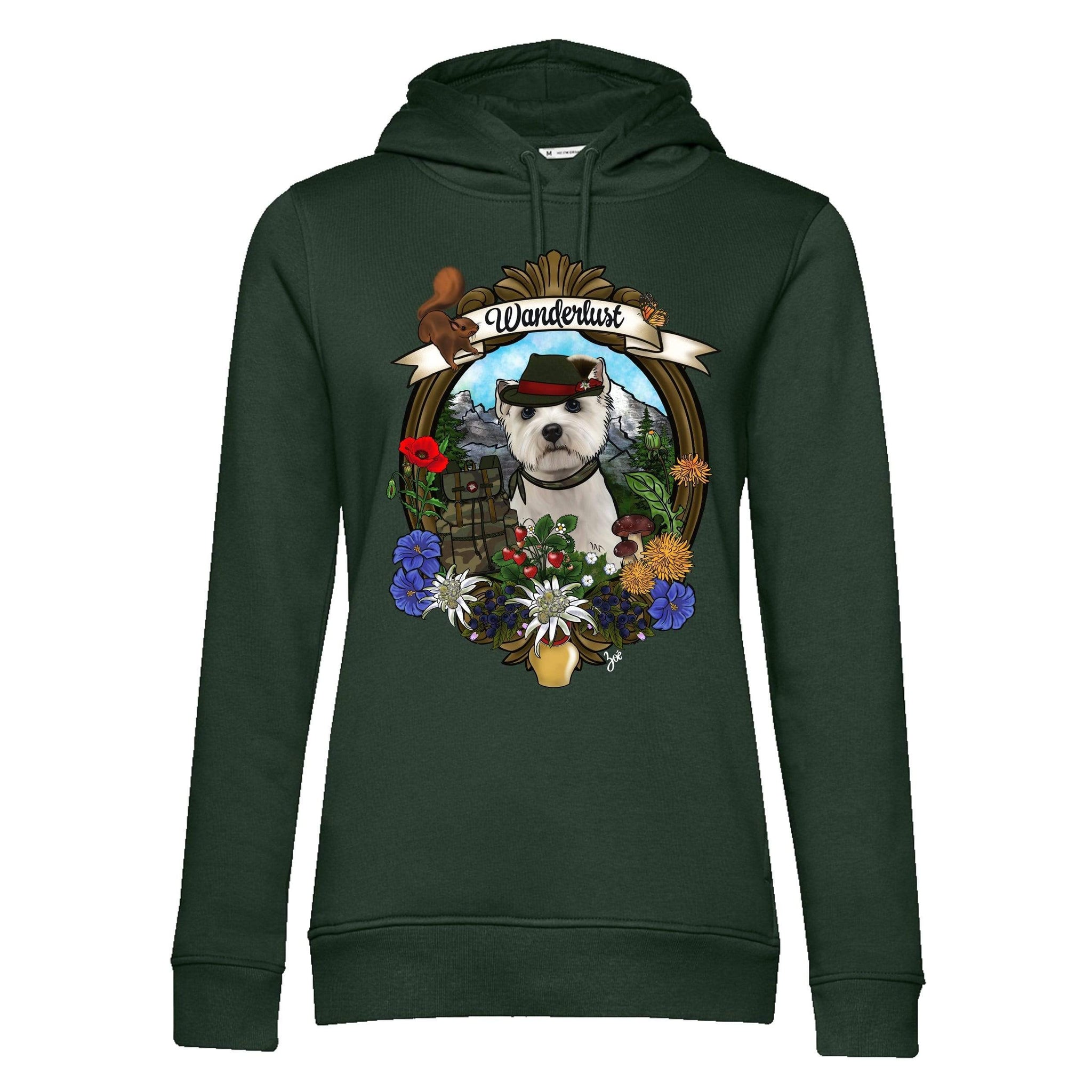 MYTi23 - Pets Heads Philosophy Sweat Shirts XS Wanderlust Unisex Hoodie Westie Hundeshirt Hundefans