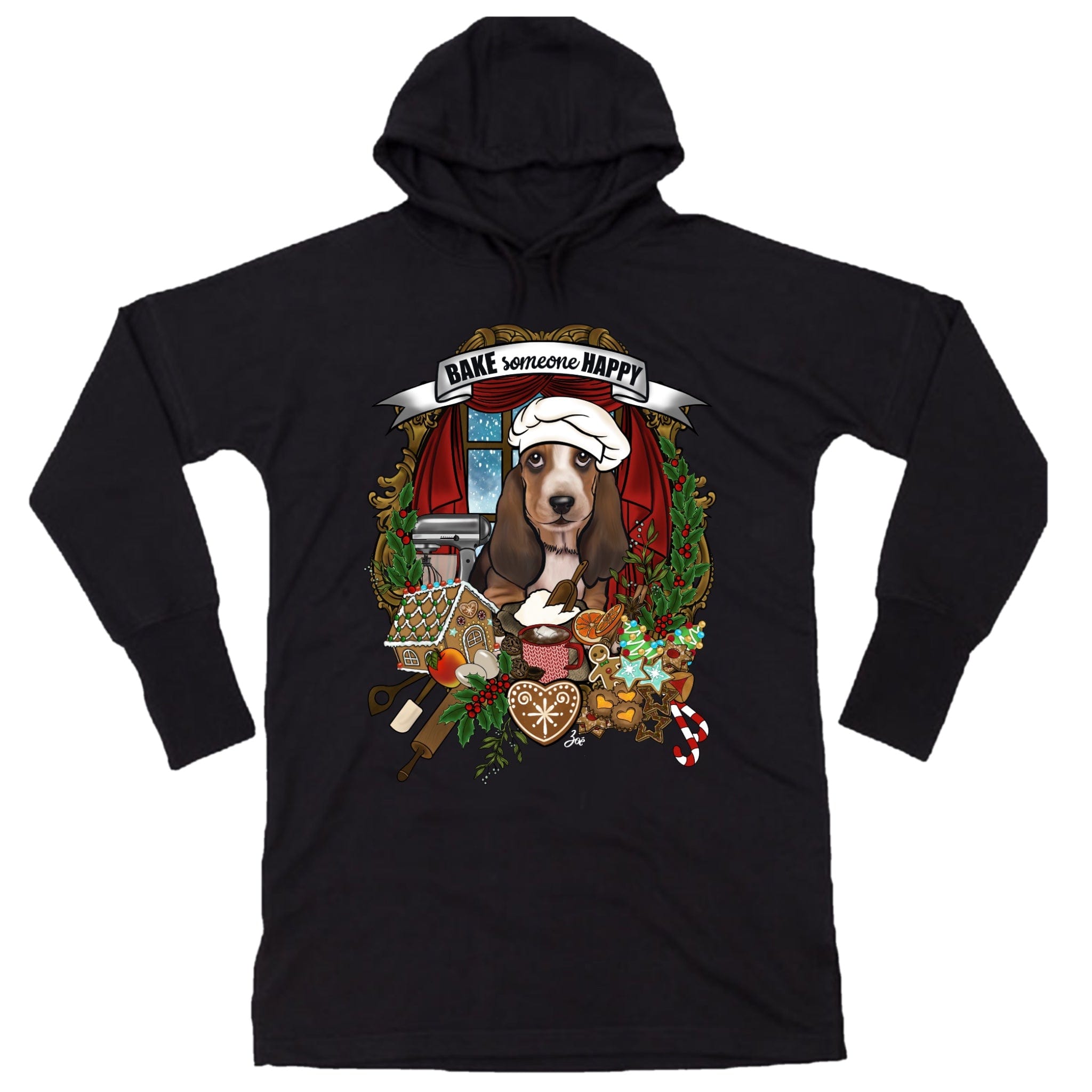 MYTi23 - Pets Heads Philosophy Sweat Shirts S Weihnachtsbäckerei Hoodiekleid Basset Hundeshirt Hundefans
