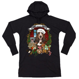 MYTi23 - Pets Heads Philosophy Sweat Shirts S Weihnachtsbäckerei Hoodiekleid Basset Hundeshirt Hundefans