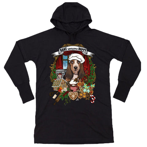 MYTi23 - Pets Heads Philosophy Sweat Shirts S Weihnachtsbäckerei Hoodiekleid Basset Hundeshirt Hundefans