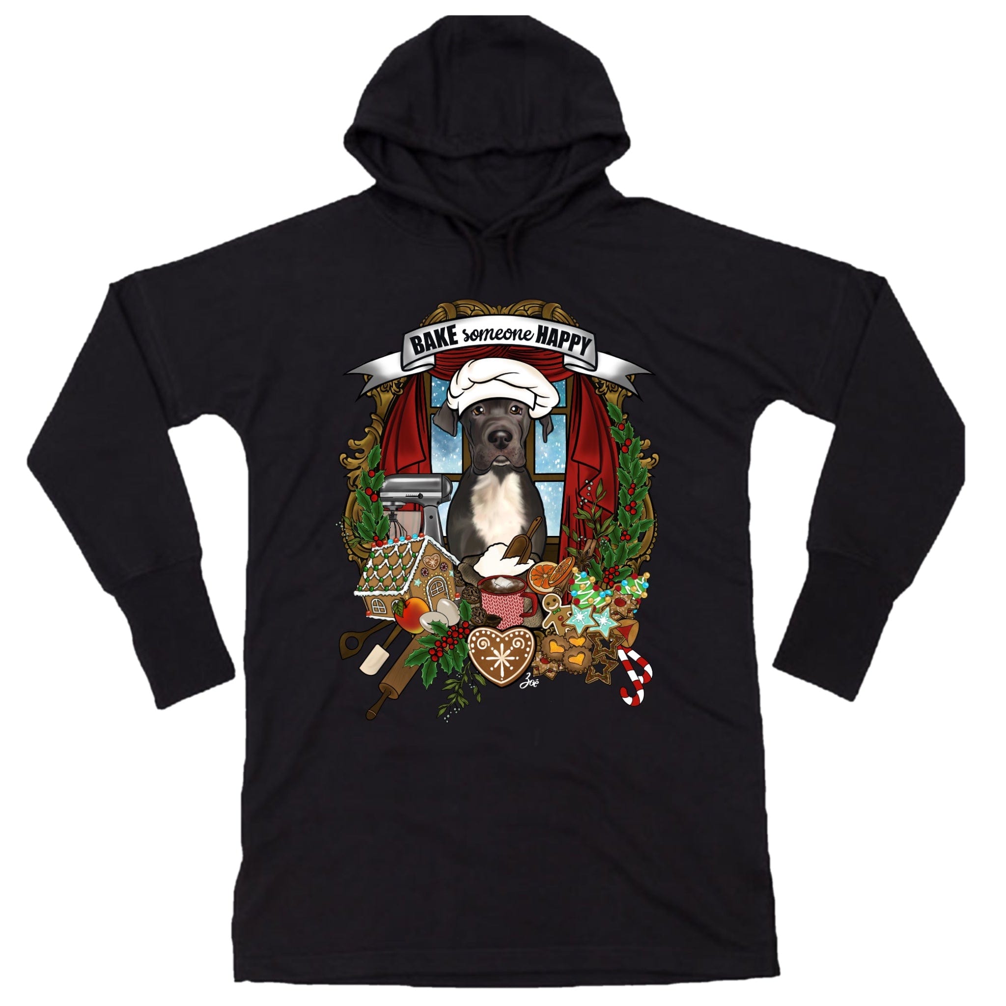 MYTi23 - Pets Heads Philosophy Sweat Shirts S Weihnachtsbäckerei Hoodiekleid Deutsche Dogge Hundeshirt Hundefans