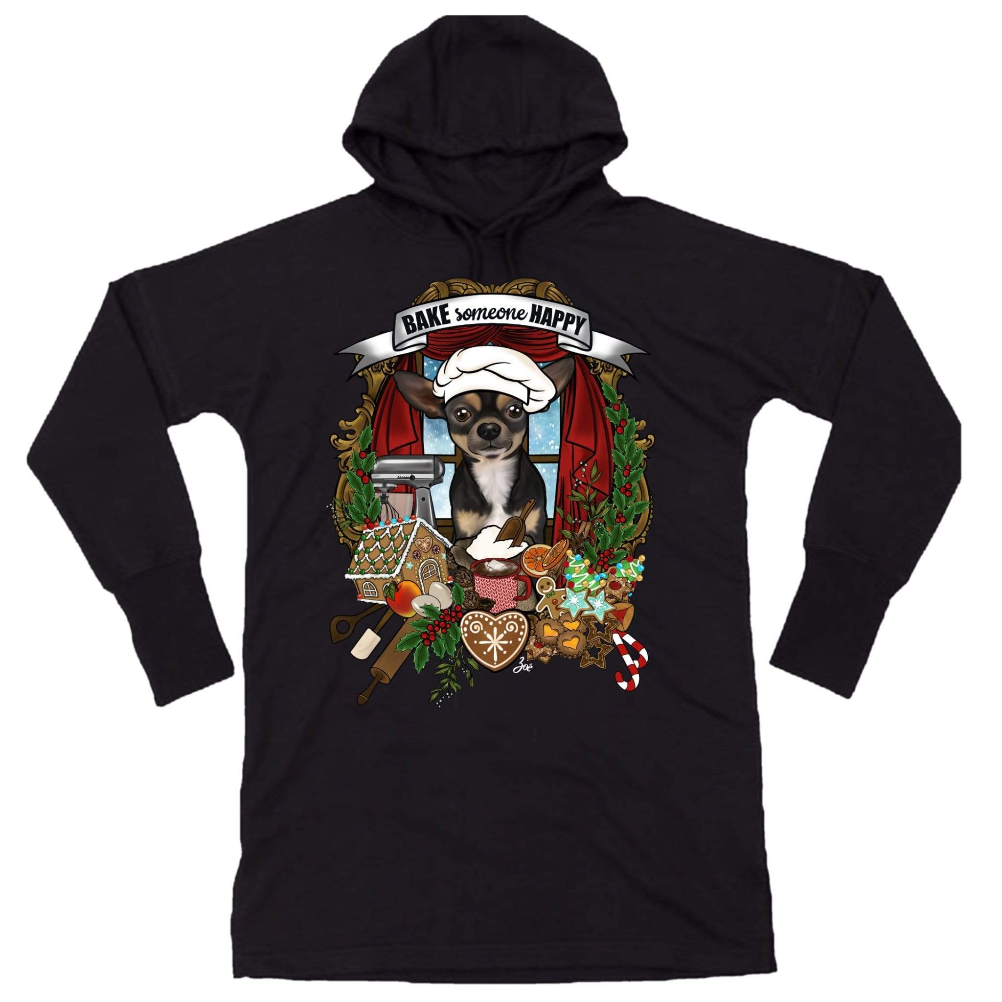 MYTi23 - Pets Heads Philosophy Sweat Shirts S Weihnachtsbäckerei Hoodiekleid Kurzhaar Chihuahua Hundeshirt Hundefans