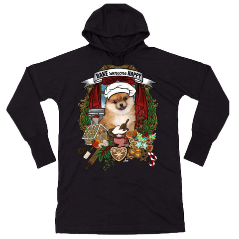 MYTi23 - Pets Heads Philosophy Sweat Shirts S Weihnachtsbäckerei Hoodiekleid Pommeraner Hundeshirt Hundefans