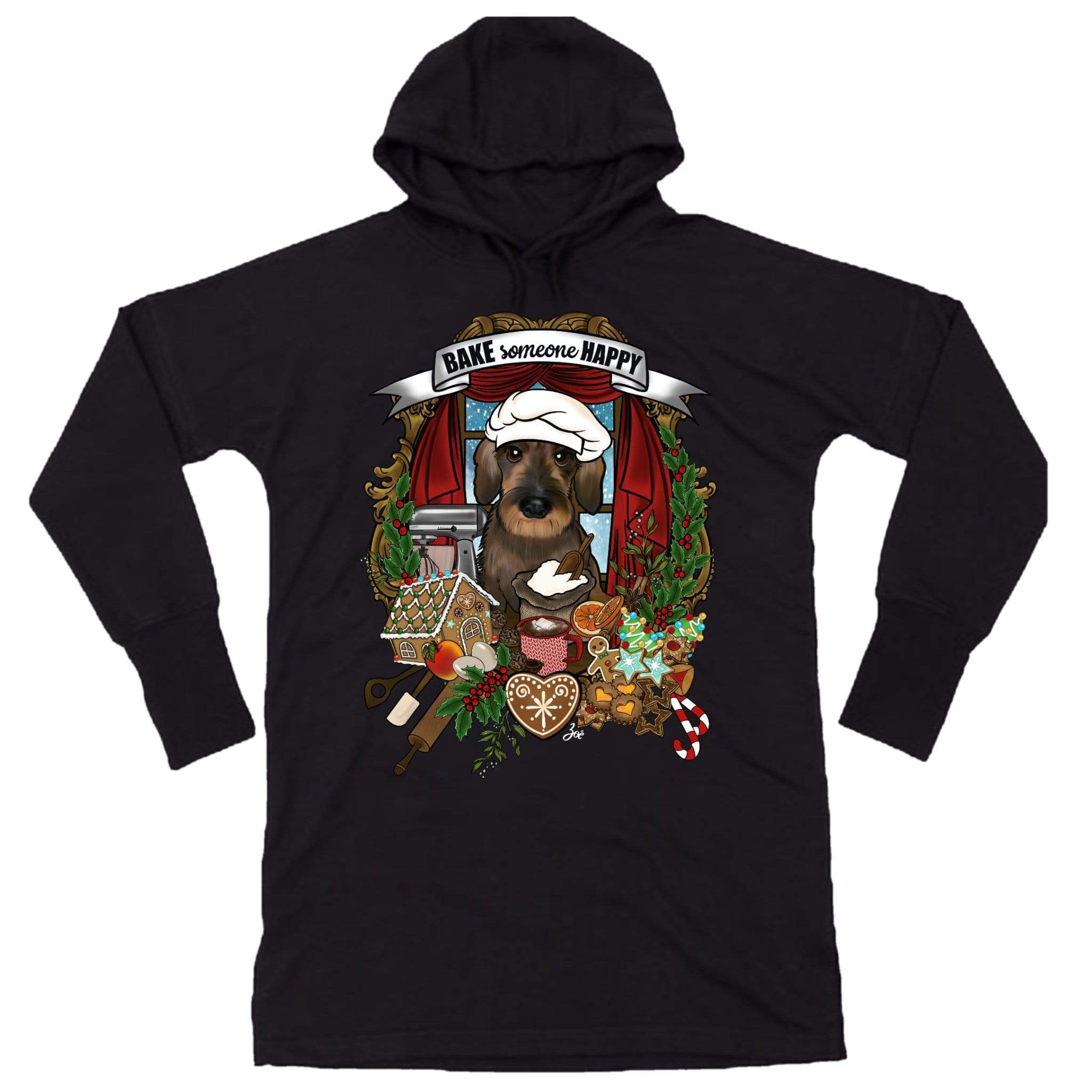 MYTi23 - Pets Heads Philosophy Sweat Shirts S Weihnachtsbäckerei Hoodiekleid Rauhaardackel Hundeshirt Hundefans