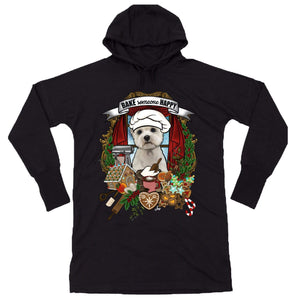 MYTi23 - Pets Heads Philosophy Sweat Shirts Weihnachtsbäckerei Hoodiekleid Westie Hundeshirt Hundefans