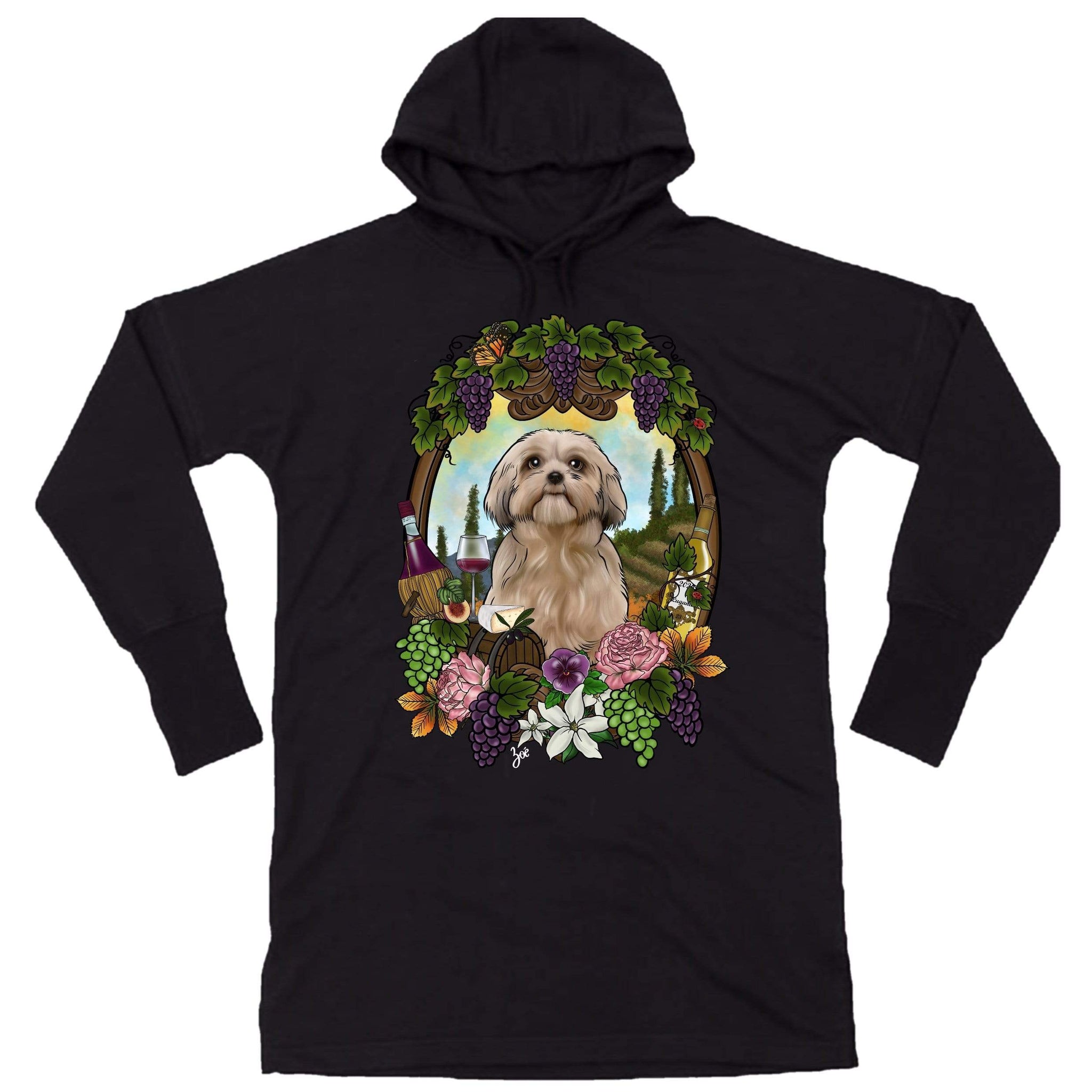 MYTi23 - Pets Heads Philosophy Sweat Shirts S Winzer Hoodiekleid Shih Tzu Hundeshirt Hundefans