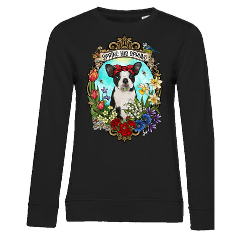 MYTi23 - Pets Heads Philosophy Sweat Shirts XS Spring Damen Sweatshirt Boston Terrier Hundeshirt Hundefans