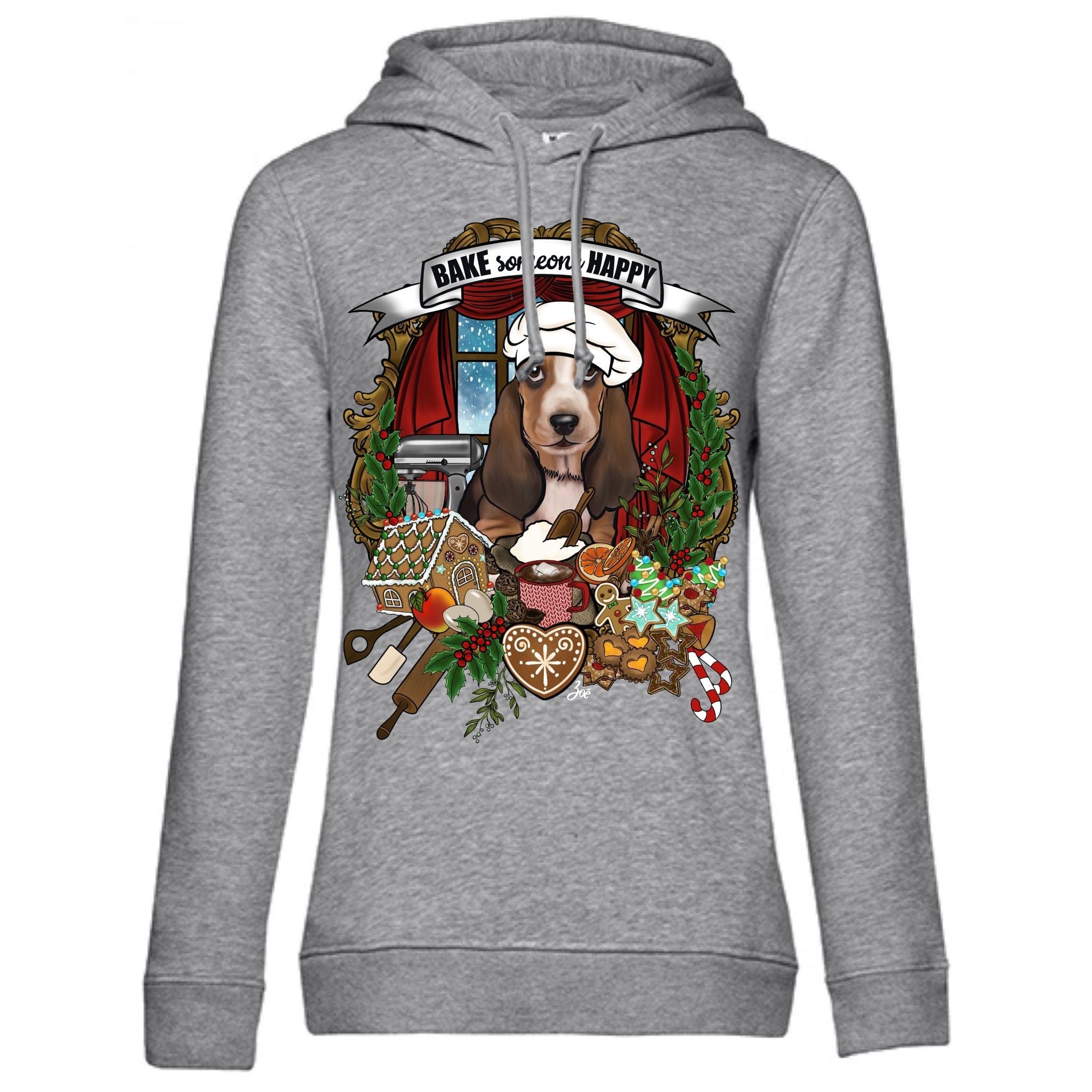MYTi23 - Pets Heads Philosophy Sweat Shirts XS Weihnachtsbäckerei Unisex Hoodie Basset Hundeshirt Hundefans