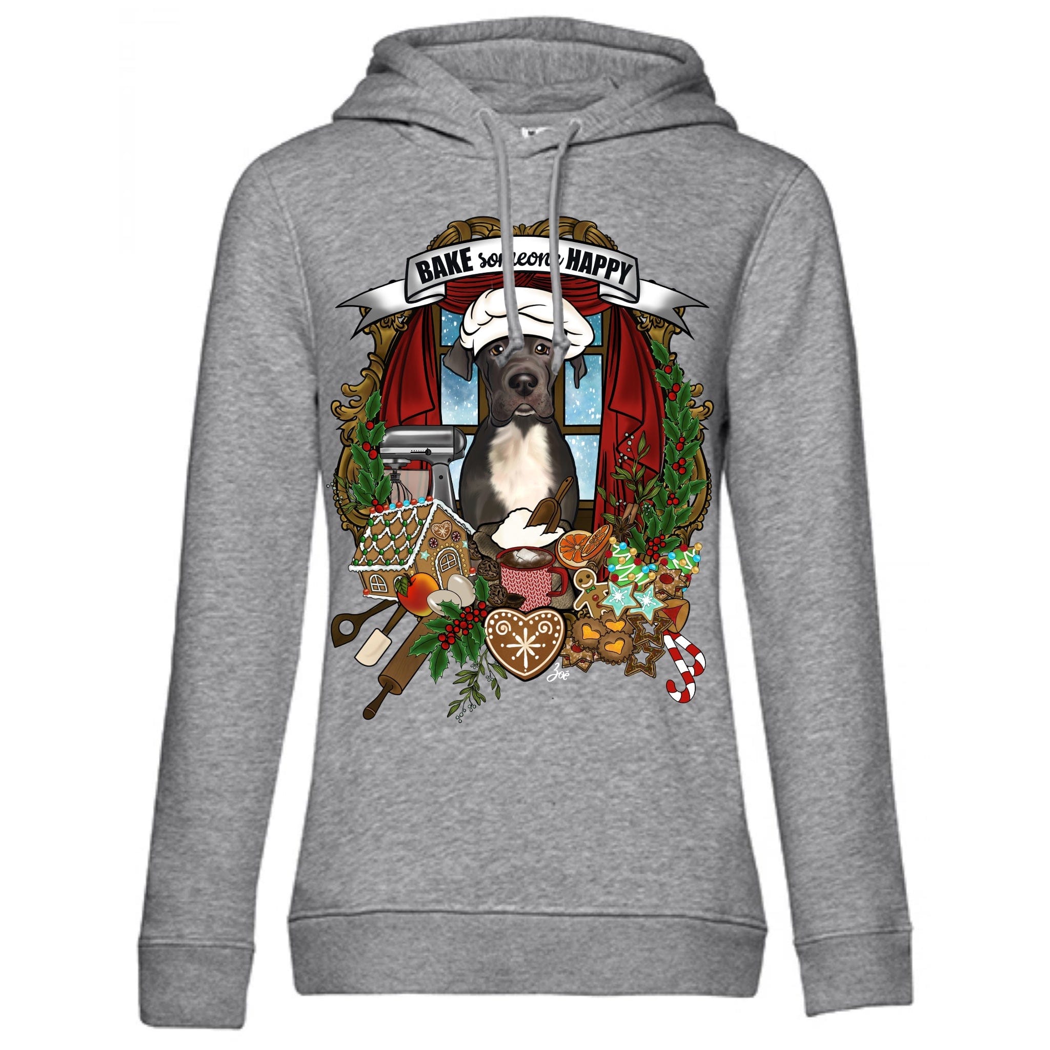 MYTi23 - Pets Heads Philosophy Sweat Shirts XS Weihnachtsbäckerei Unisex Hoodie Deutsche Dogge Hundeshirt Hundefans