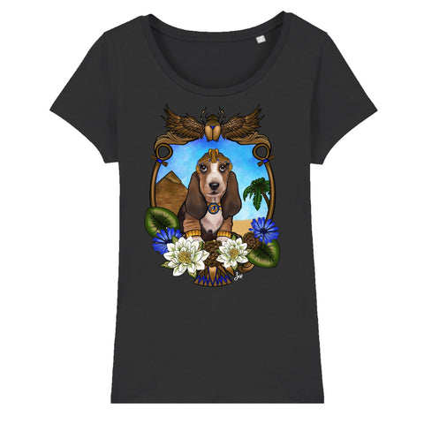 MYTi23 - Pets Heads Philosophy T-Shirt XS Ägypten Damen Shirt Basset Hundeshirt Hundefans