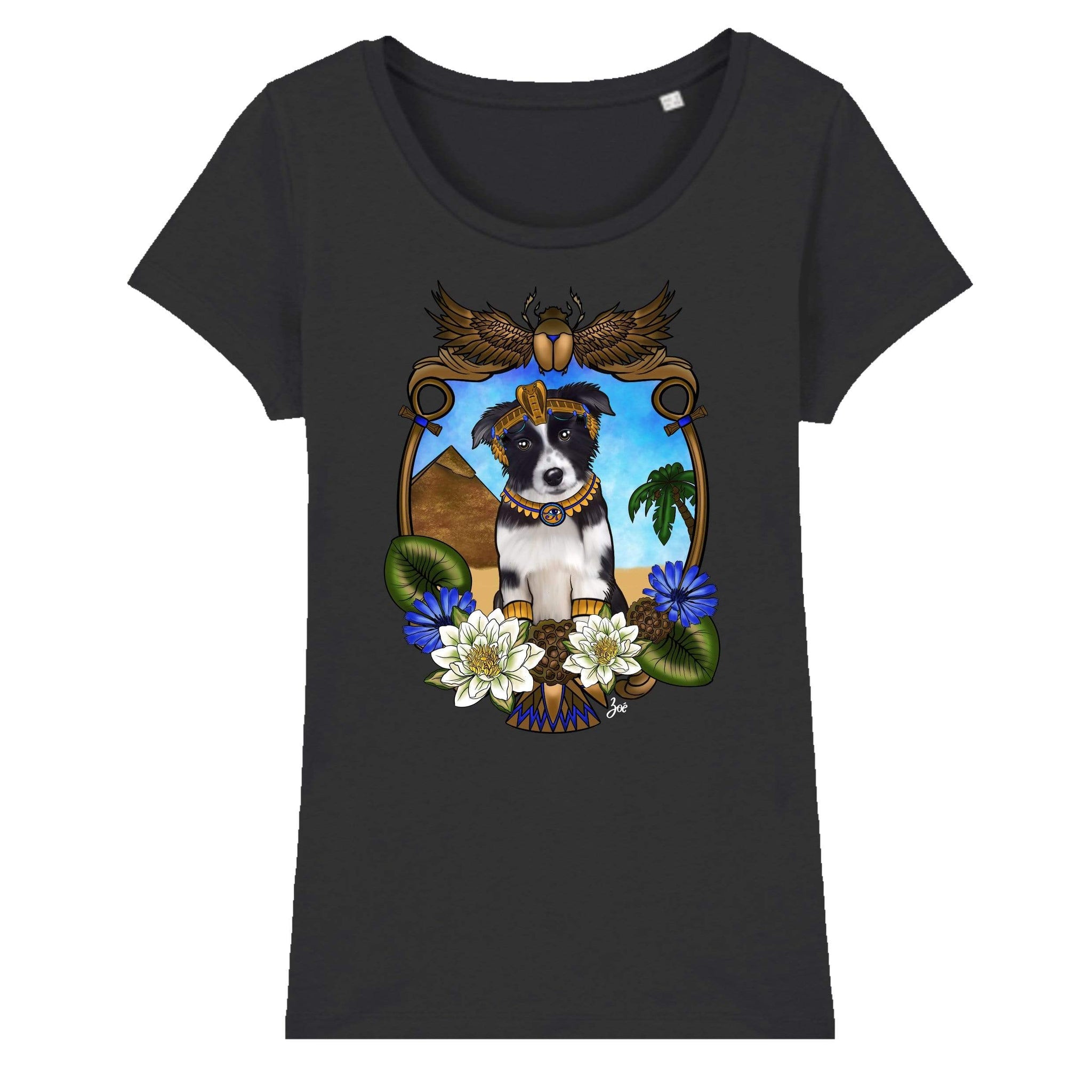 MYTi23 - Pets Heads Philosophy T-Shirt XS Ägypten Damen Shirt Border Collie Hundeshirt Hundefans