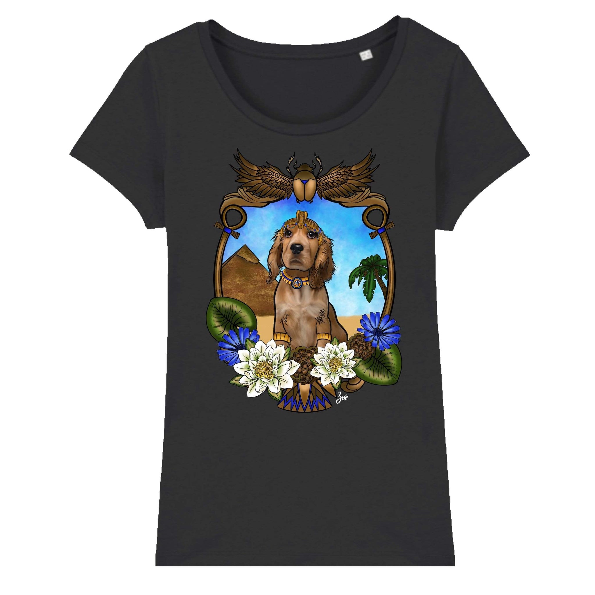 MYTi23 - Pets Heads Philosophy T-Shirt XS Ägypten Damen Shirt Cocker Hundeshirt Hundefans