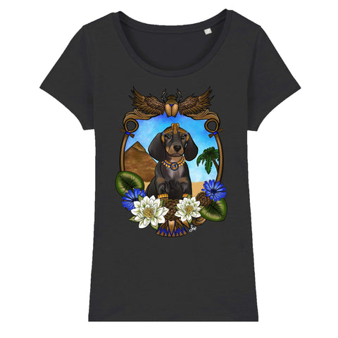 MYTi23 - Pets Heads Philosophy T-Shirt XS Ägypten Damen Shirt Dackel Hundeshirt Hundefans