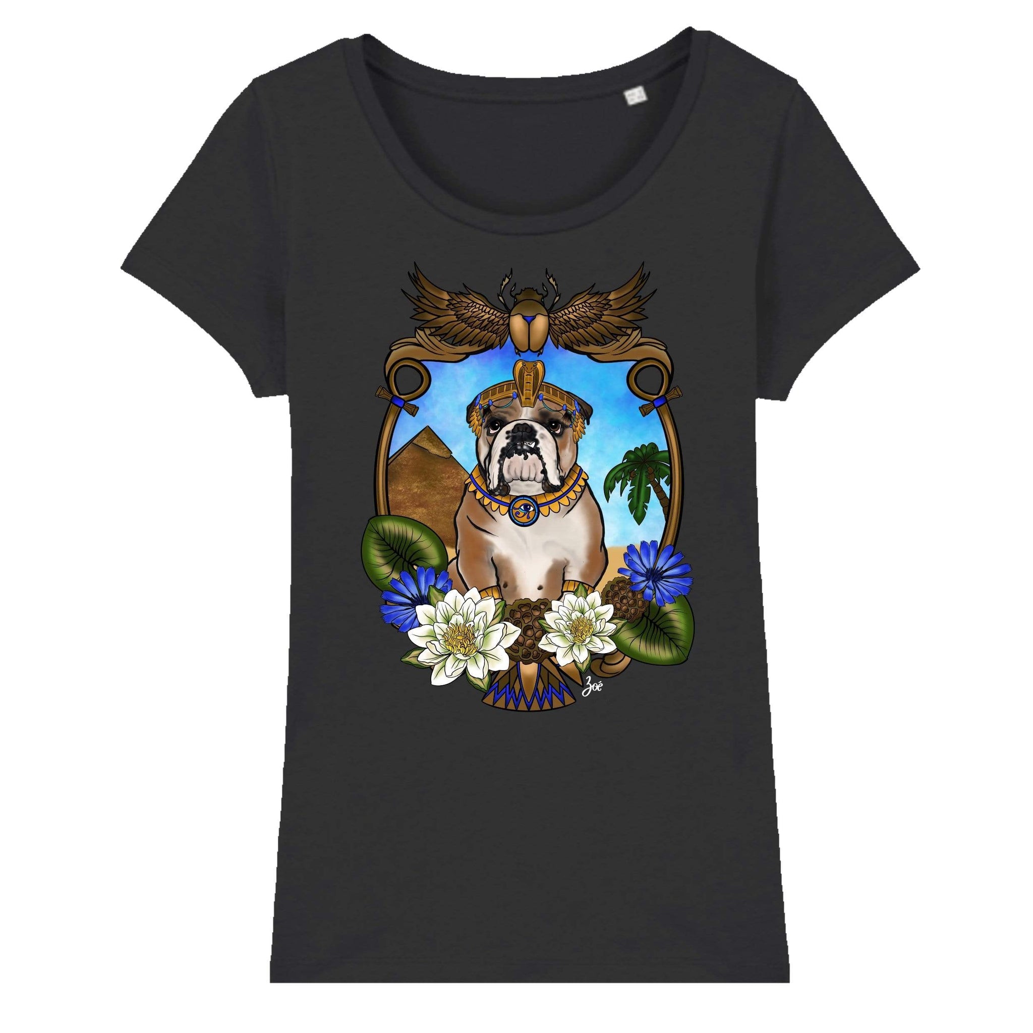 MYTi23 - Pets Heads Philosophy T-Shirt XS Ägypten Damen Shirt Englische Bulldogge Hundeshirt Hundefans