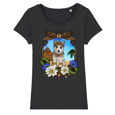 MYTi23 - Pets Heads Philosophy T-Shirt XS Ägypten Damen Shirt Husky Hundeshirt Hundefans