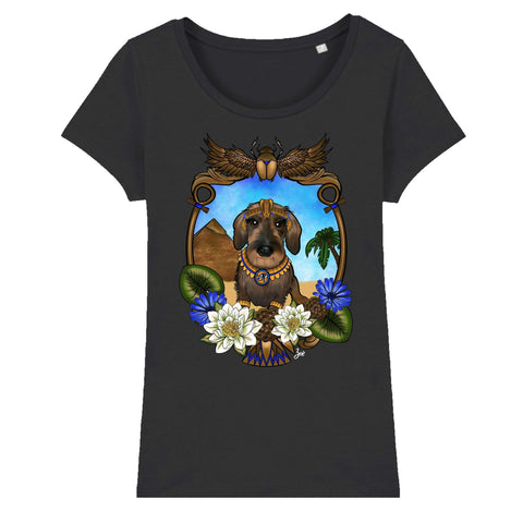 MYTi23 - Pets Heads Philosophy T-Shirt XS Ägypten Damen Shirt Rauhaardackel Hundeshirt Hundefans