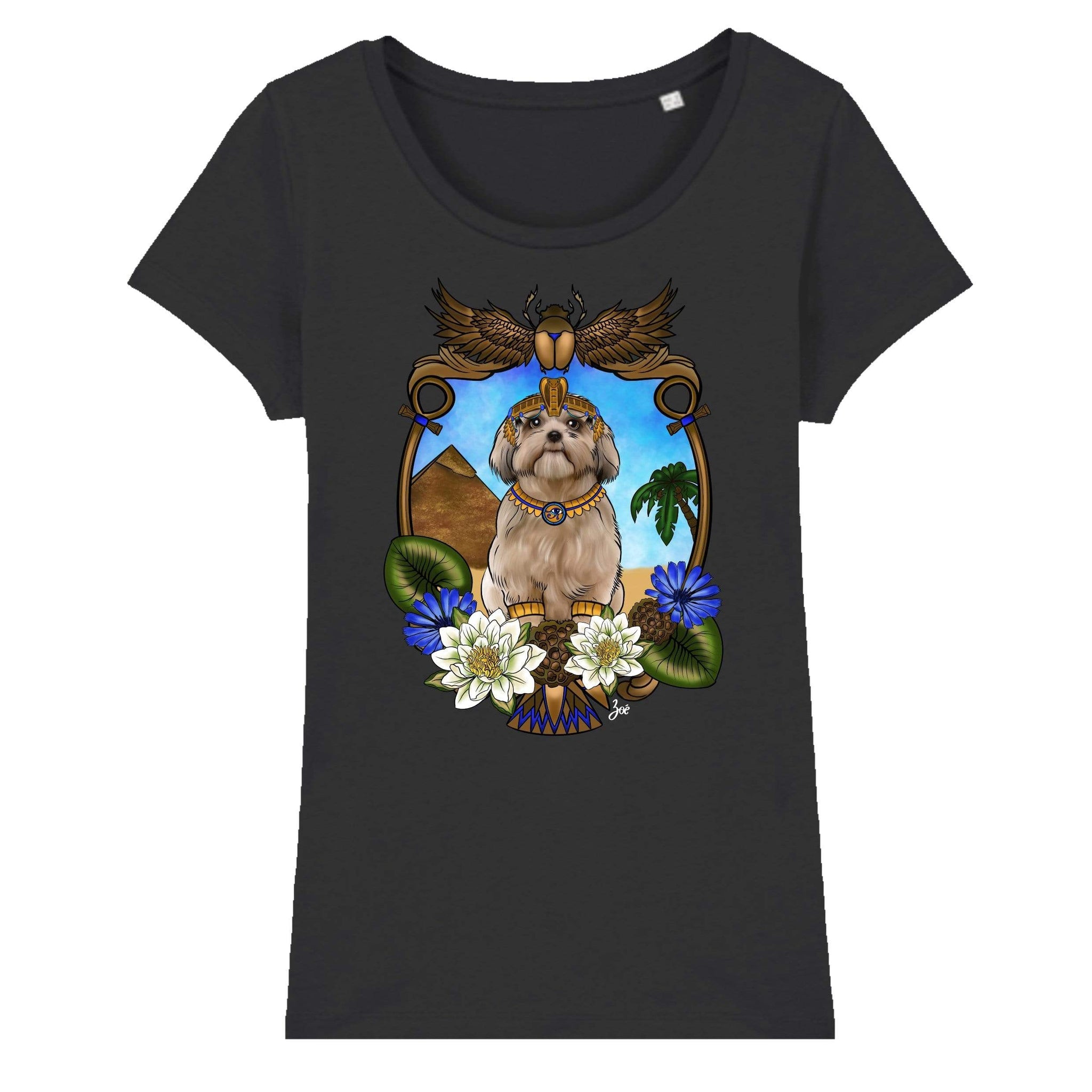 MYTi23 - Pets Heads Philosophy T-Shirt XS Ägypten Damen Shirt Shih Tzu Hundeshirt Hundefans