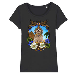 MYTi23 - Pets Heads Philosophy T-Shirt XS Ägypten Damen Shirt Shih Tzu Hundeshirt Hundefans