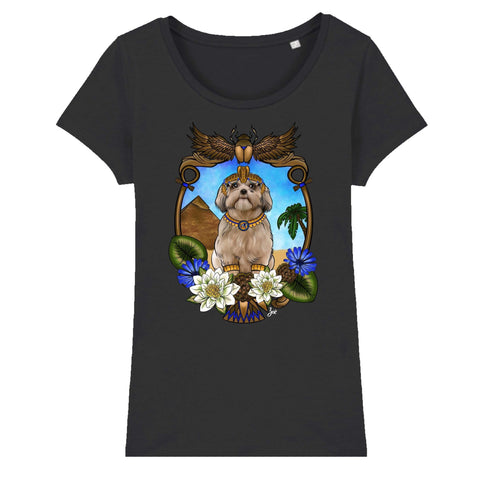 MYTi23 - Pets Heads Philosophy T-Shirt XS Ägypten Damen Shirt Shih Tzu Hundeshirt Hundefans