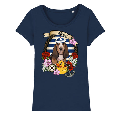 MYTi23 - Pets Heads Philosophy T-Shirt XS Ahoi Damen Shirt Basset Hundeshirt Hundefans