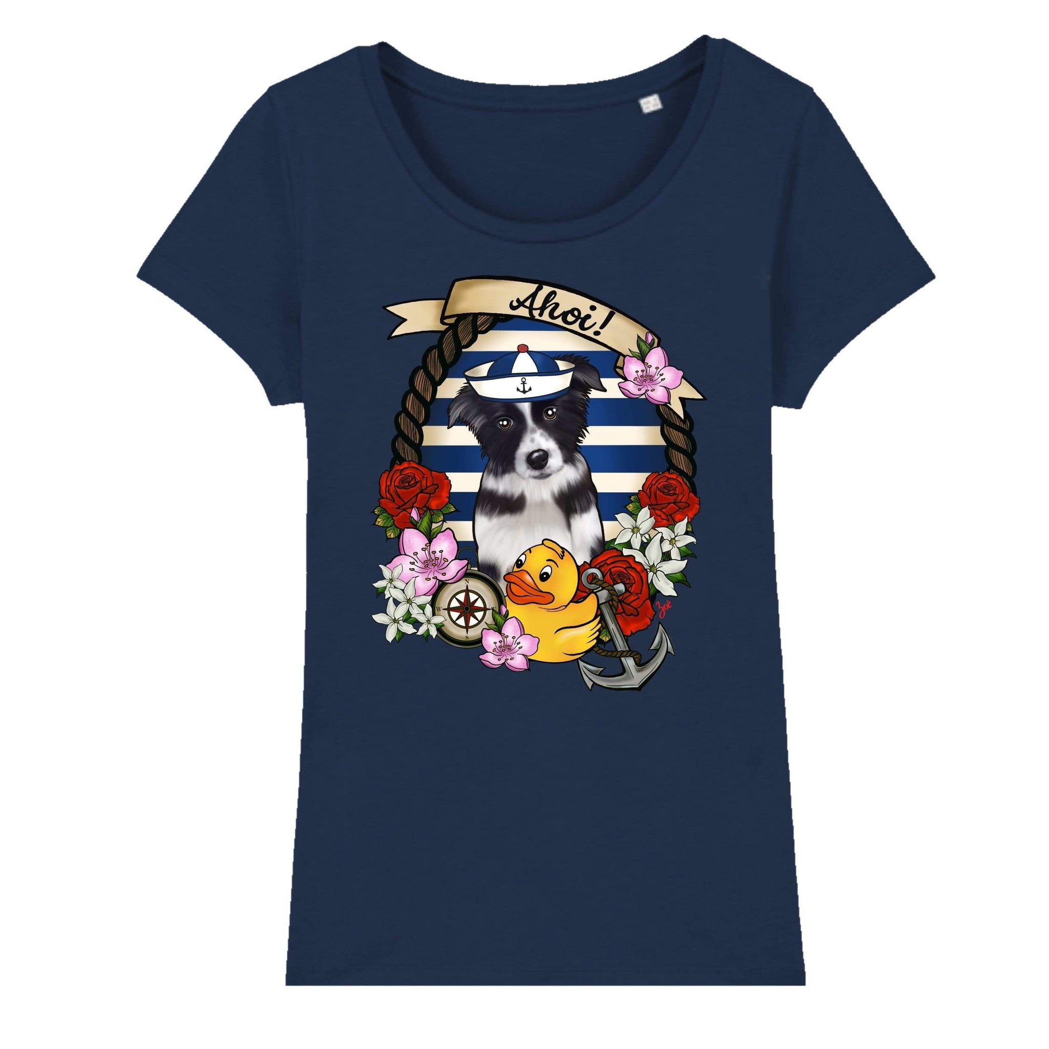 MYTi23 - Pets Heads Philosophy T-Shirt XS Ahoi Damen Shirt Border Collie Hundeshirt Hundefans