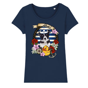 MYTi23 - Pets Heads Philosophy T-Shirt XS Ahoi Damen Shirt Border Collie Hundeshirt Hundefans