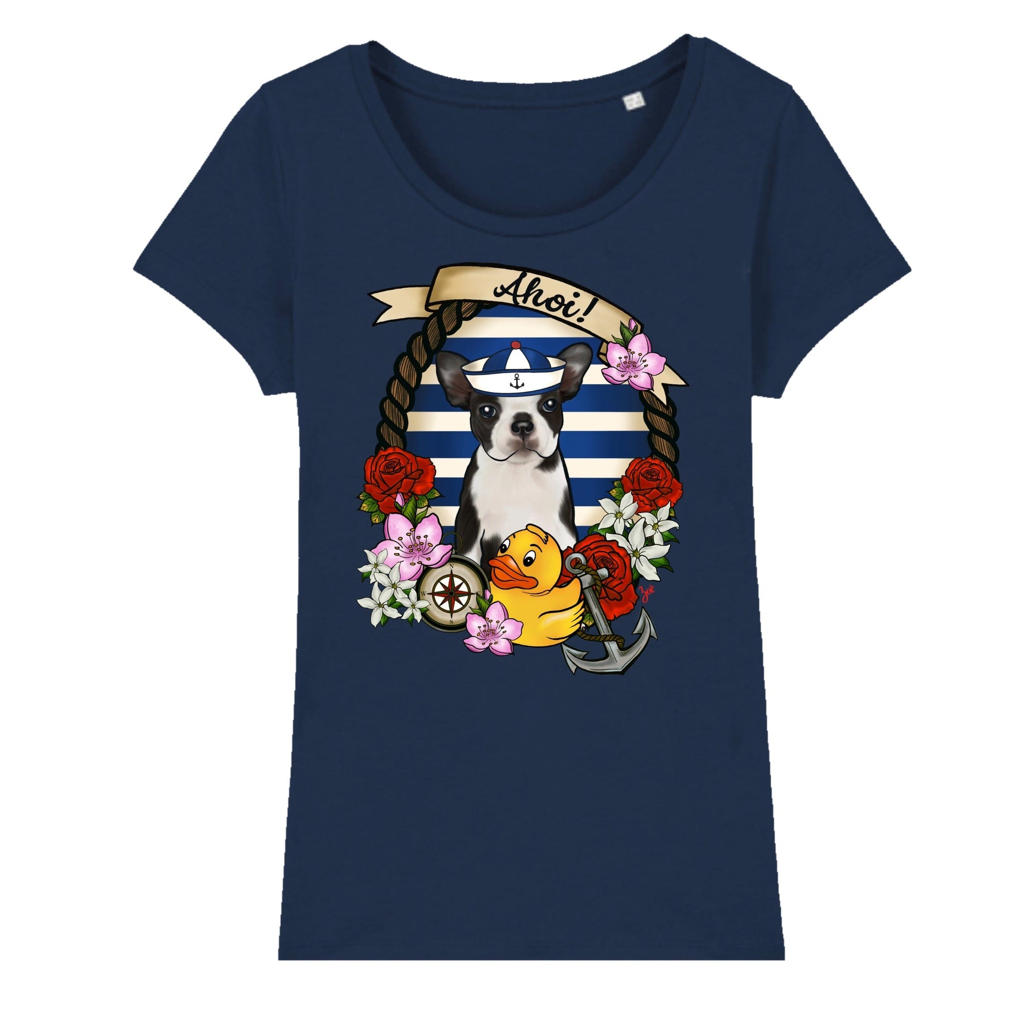 MYTi23 - Pets Heads Philosophy T-Shirt XS Ahoi Damen Shirt Boston Terrier Hundeshirt Hundefans