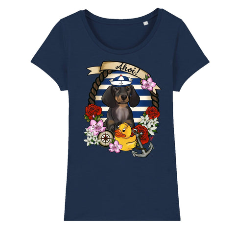 MYTi23 - Pets Heads Philosophy T-Shirt XS Ahoi Damen Shirt Dackel Hundeshirt Hundefans