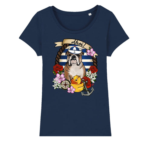 MYTi23 - Pets Heads Philosophy T-Shirt XS Ahoi Damen Shirt Englische Bulldogge Hundeshirt Hundefans