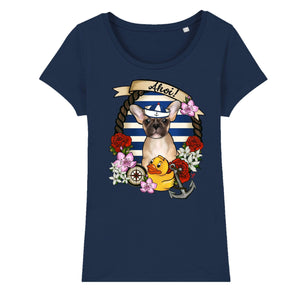 MYTi23 - Pets Heads Philosophy T-Shirt XS Ahoi Damen Shirt Frenchie Hundeshirt Hundefans