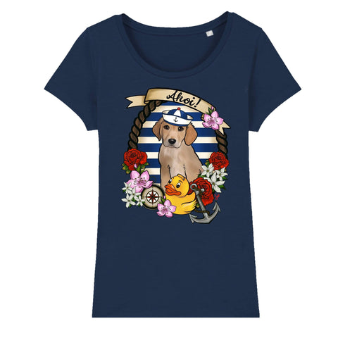 MYTi23 - Pets Heads Philosophy T-Shirt XS Ahoi Damen Shirt Golden Retriever Hundeshirt Hundefans