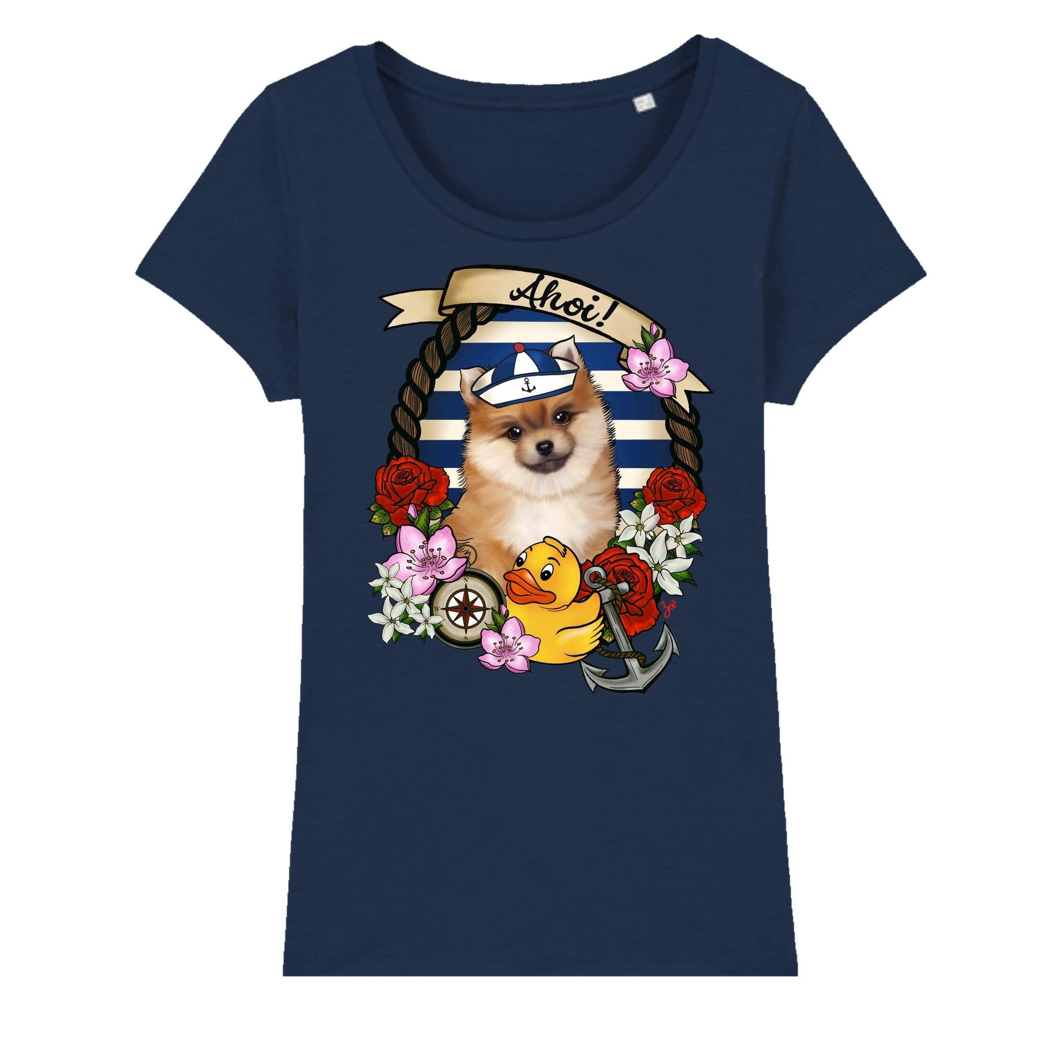 MYTi23 - Pets Heads Philosophy T-Shirt XS Ahoi Damen Shirt Pommeraner Hundeshirt Hundefans