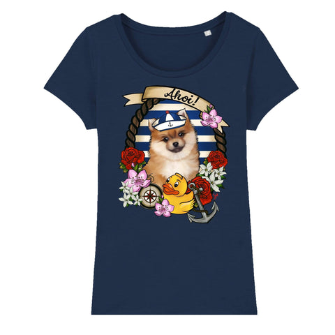 MYTi23 - Pets Heads Philosophy T-Shirt XS Ahoi Damen Shirt Pommeraner Hundeshirt Hundefans