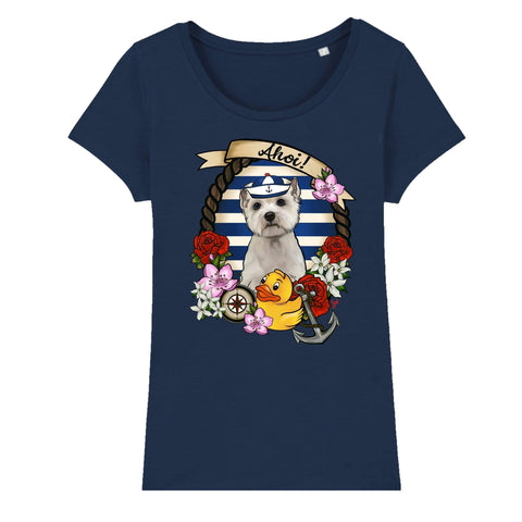 MYTi23 - Pets Heads Philosophy T-Shirt XS Ahoi Damen Shirt Westie Hundeshirt Hundefans