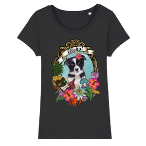 MYTi23 - Pets Heads Philosophy T-Shirt XS Aloha Damen Shirt Border Collie Hundeshirt Hundefans