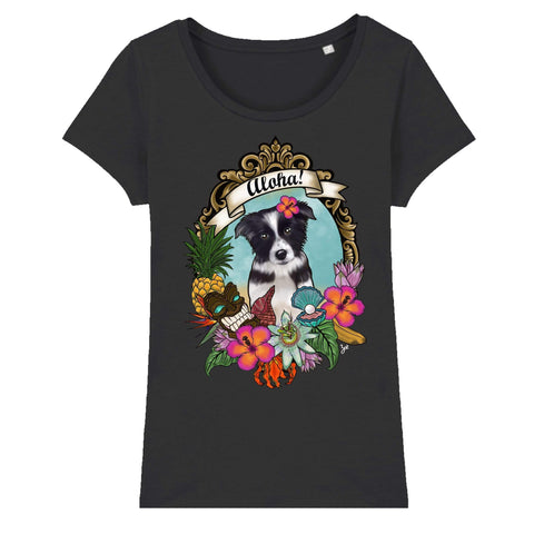 MYTi23 - Pets Heads Philosophy T-Shirt XS Aloha Damen Shirt Border Collie Hundeshirt Hundefans