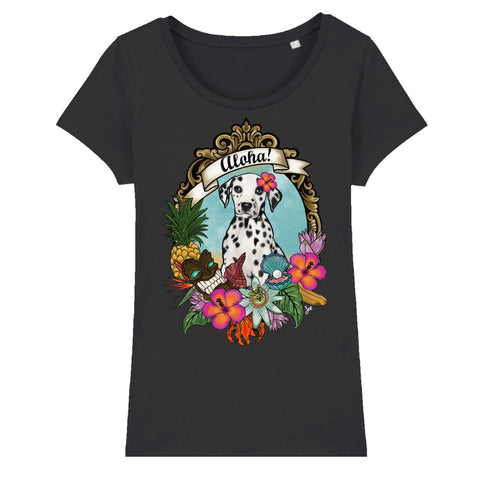 MYTi23 - Pets Heads Philosophy T-Shirt XS Aloha Damen Shirt Dalmatiner Hundeshirt Hundefans