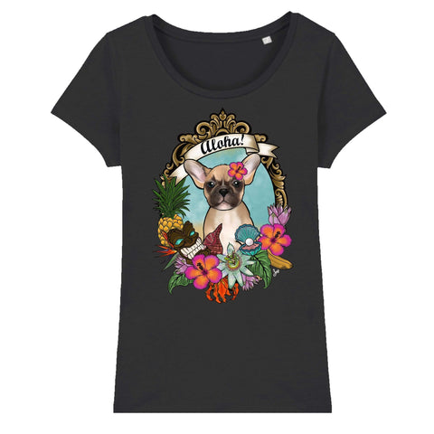 MYTi23 - Pets Heads Philosophy T-Shirt XS Aloha Damen Shirt Frenchie Hundeshirt Hundefans