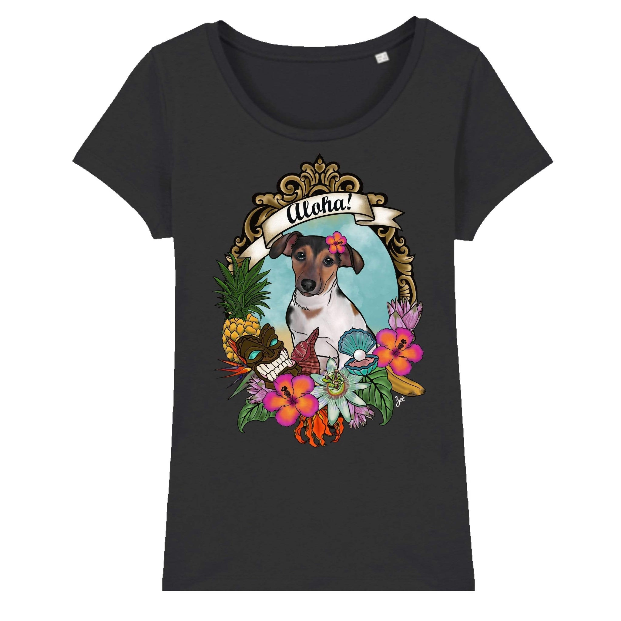 MYTi23 - Pets Heads Philosophy T-Shirt XS Aloha Damen Shirt Jack Russel Hundeshirt Hundefans