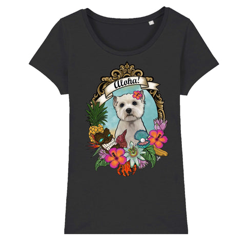 MYTi23 - Pets Heads Philosophy T-Shirt XS Aloha Damen Shirt Westie Hundeshirt Hundefans