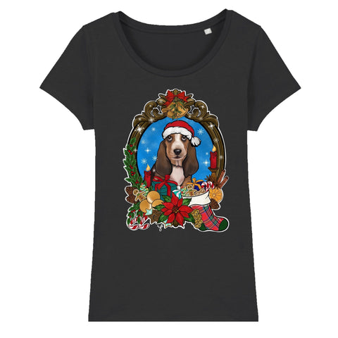 MYTi23 - Pets Heads Philosophy T-Shirt XS Christmas Damen Shirt Basset Hundeshirt Hundefans