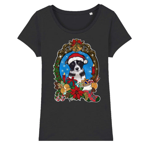 MYTi23 - Pets Heads Philosophy T-Shirt XS Christmas Damen Shirt Border Collie Hundeshirt Hundefans