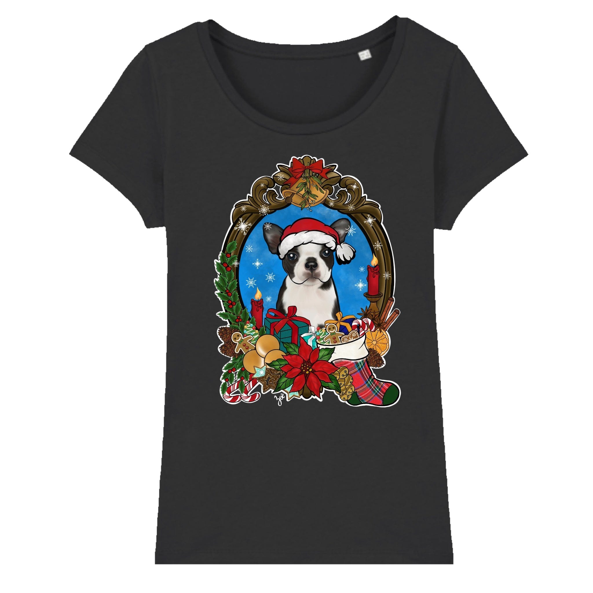 MYTi23 - Pets Heads Philosophy T-Shirt XS Christmas Damen Shirt Boston Terrier Hundeshirt Hundefans