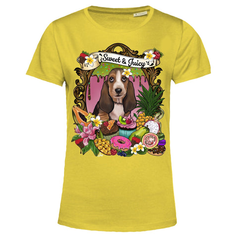 MYTi23 - Pets Heads Philosophy T-Shirt XS Cupcake Damen Shirt Basset Hundeshirt Hundefans