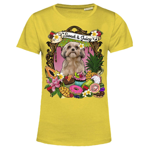MYTi23 - Pets Heads Philosophy T-Shirt XS Cupcake Damen Shirt Shih Tzu Hundeshirt Hundefans