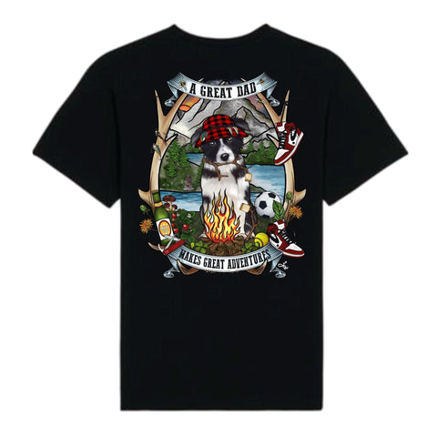 MYTi23 - Pets Heads Philosophy T-Shirt XS Daddy Herren Shirt Border Collie Hundeshirt Hundefans